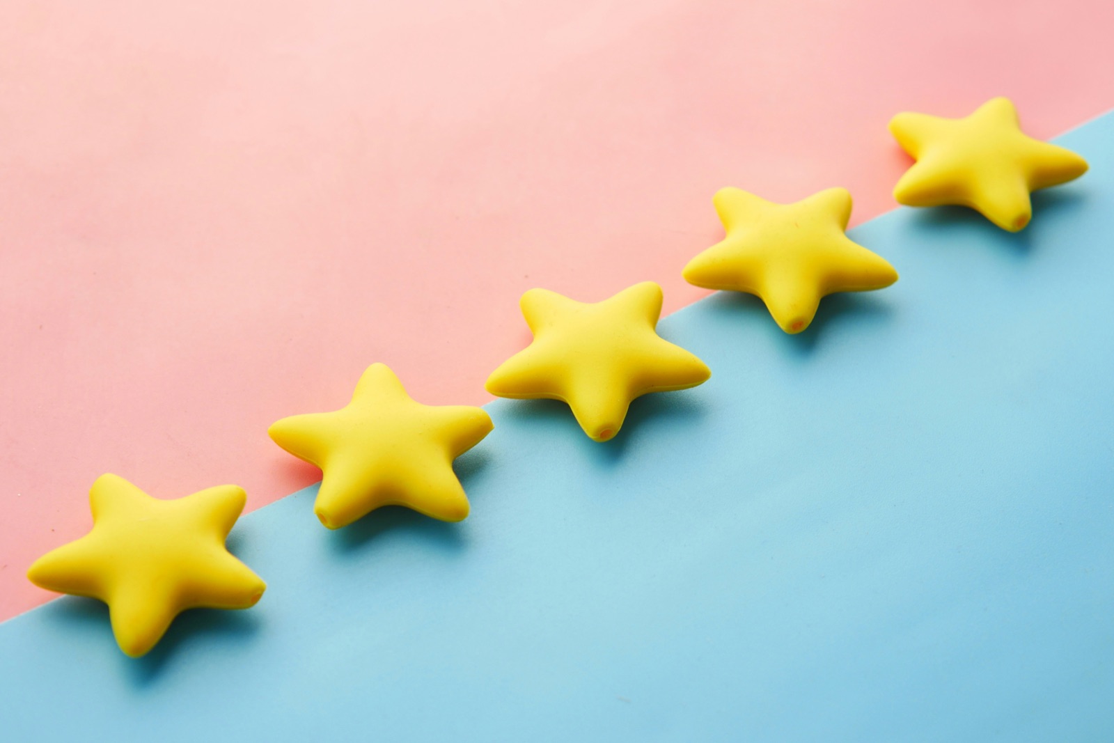 Five-star review rating