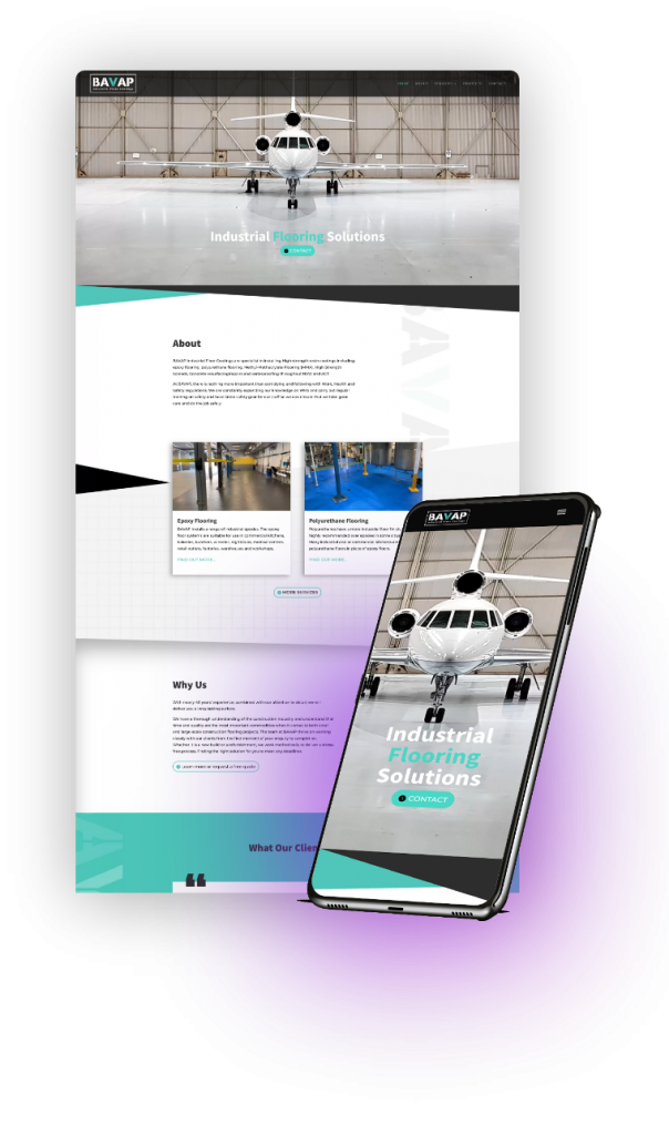 Industrial Flooring website preview